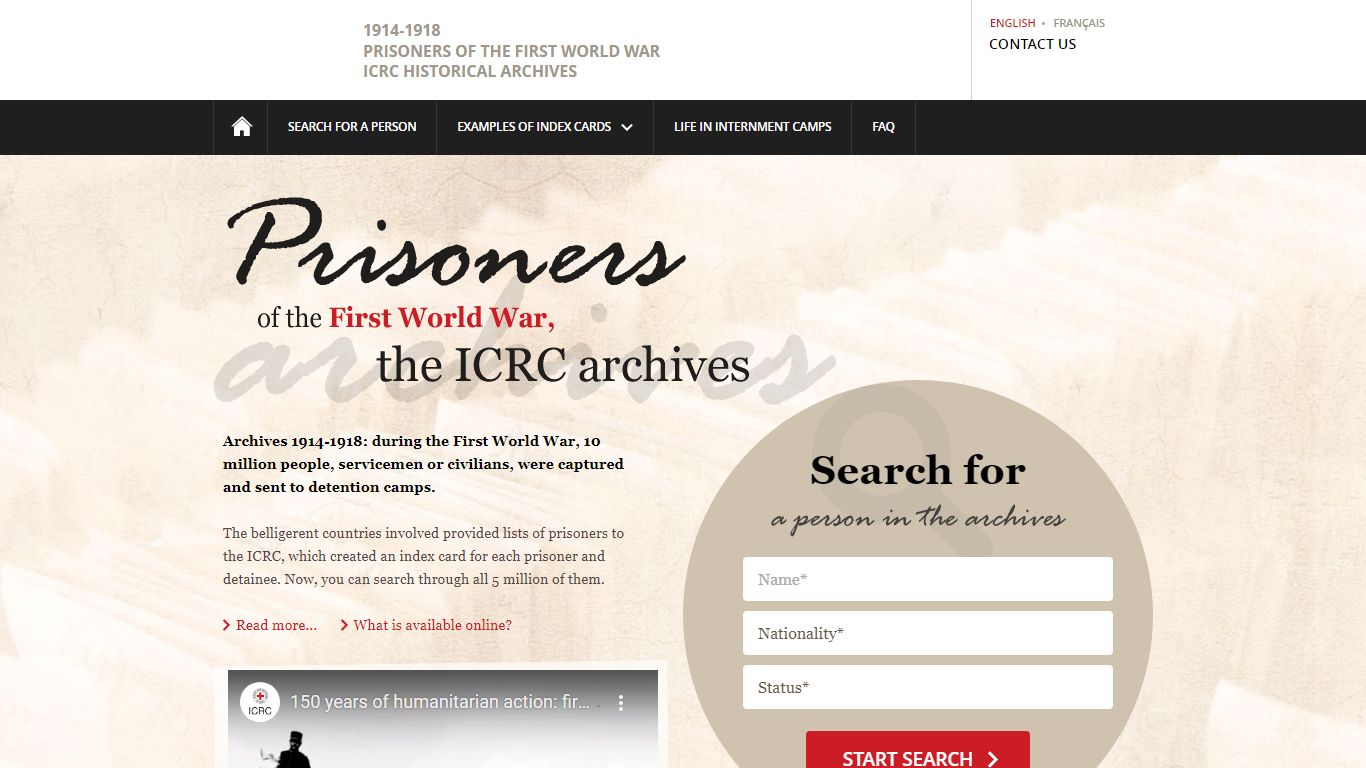 Prisoners of the First World War | International Committee of the Red ...